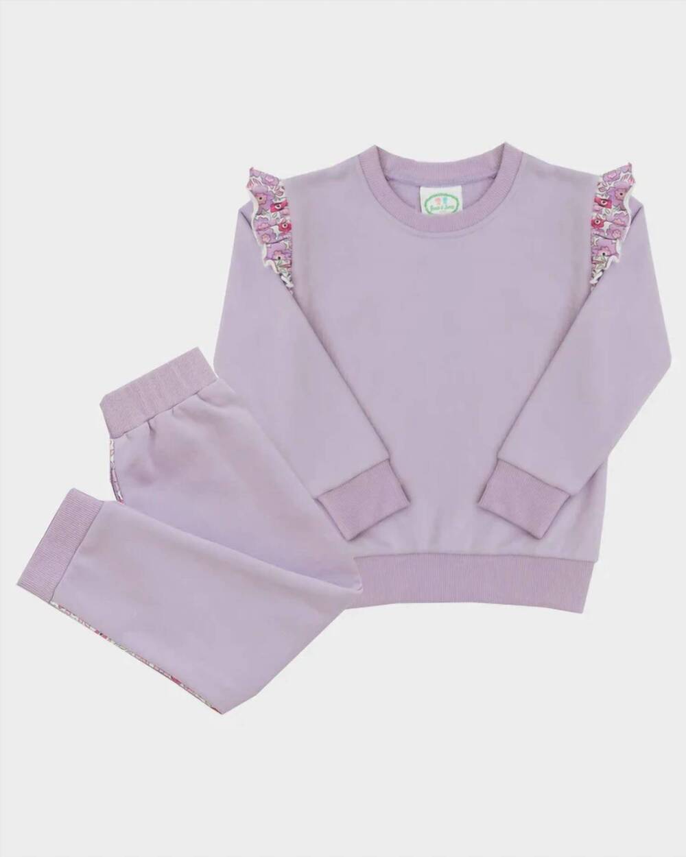 NEW GRACE & JAMES KIDS girl's hadley jogger set in purple